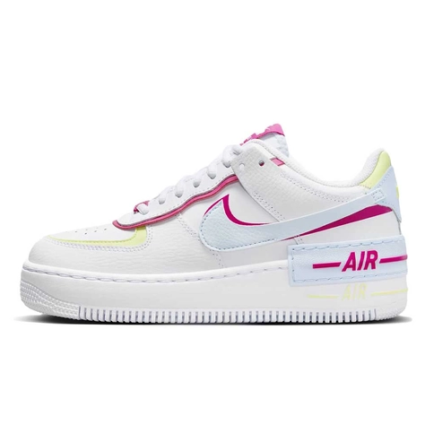 Nike trial Air Force 1 Shadow White Pink Yellow