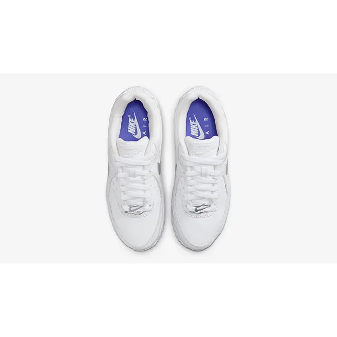 nike free blue women shoes loafer size 10 1 2 Metallic Silver FV0949-100 Top
