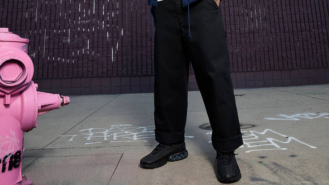 Nike Air Max Dn Black Metallic Grey DV3337-006 on feet
