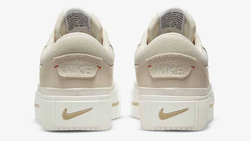 Nike Court Legacy Lift Pearl White Back