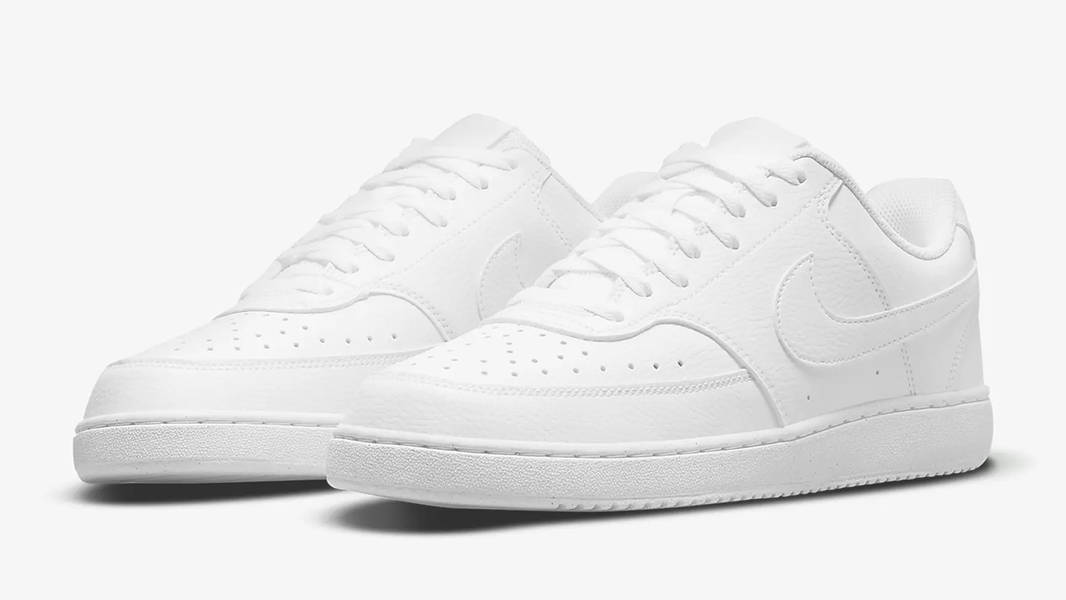 Nike Court Vision Low Next Nature Triple White DH2987-100 Side