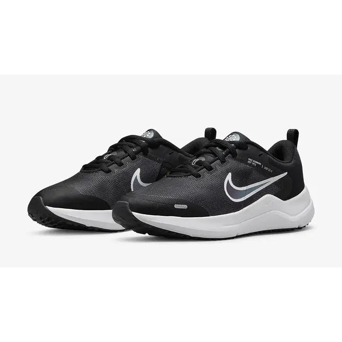 Nike Downshifter 12 GS Black Smoke Grey White | Where To Buy | DM4194 ...
