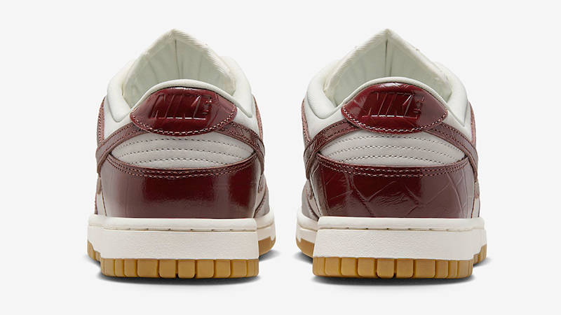 Nike Dunk Low Croc White Red FJ2260-004 Back