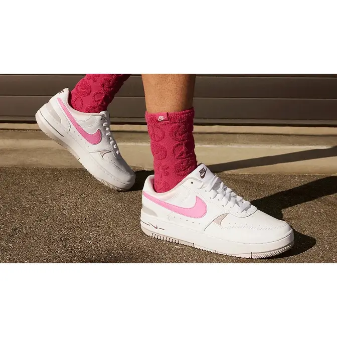 Nike Gamma Force White Pink FZ3613-100 on feet
