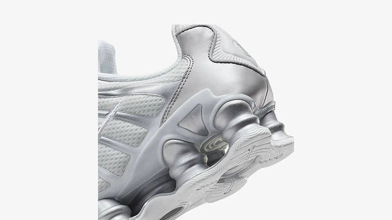 Nike Shox TL White Chrome heel