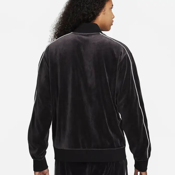 Nike Sportswear Club Velour Jacket Black Backside