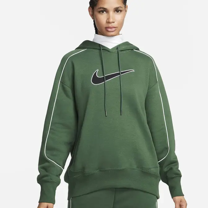 Nike Sportswear Oversized Fleece Pullover Hoodie Fir Feature