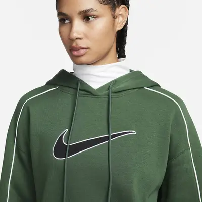 Nike Sportswear Oversized Fleece Pullover Hoodie Fir Front