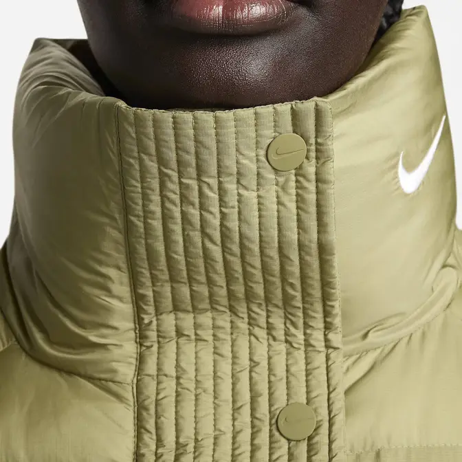 Nike Sportswear Swoosh Puffer PrimaLoft® Therma-FIT Oversized Parka Neutral Olive Logo