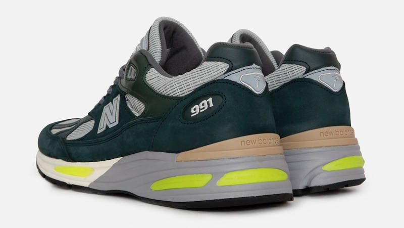 Patta x New Balance 991v2 Sea Moss U991PB2 Back