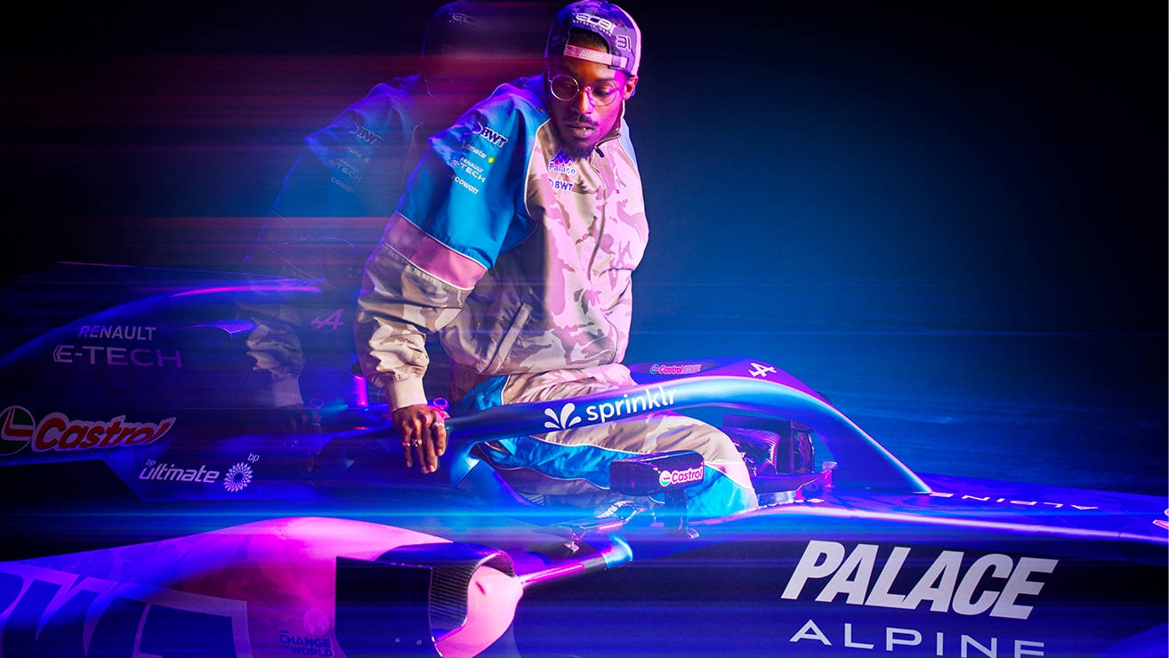 Palace Skateboards x KAPPA Deliver a Symphony of Speed for Alpine F1