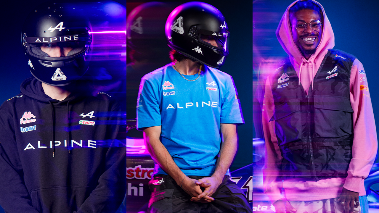 Palace Skateboards x KAPPA Deliver a Symphony of Speed for Alpine F1
