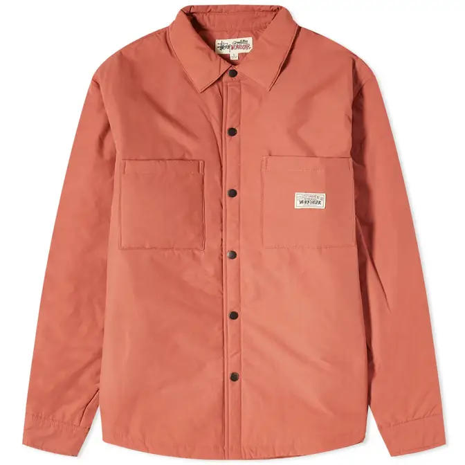 Stussy Padded Tech Over Shirt Brick Feature