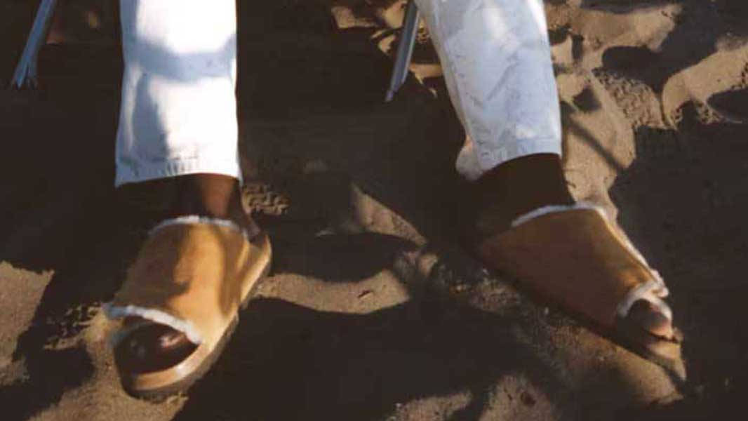 Stüssy x Birkenstock Solana Caramel On Foot