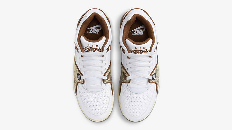Stüssy x Nike Air Flight 89 White Pecan FD6475-100 Top