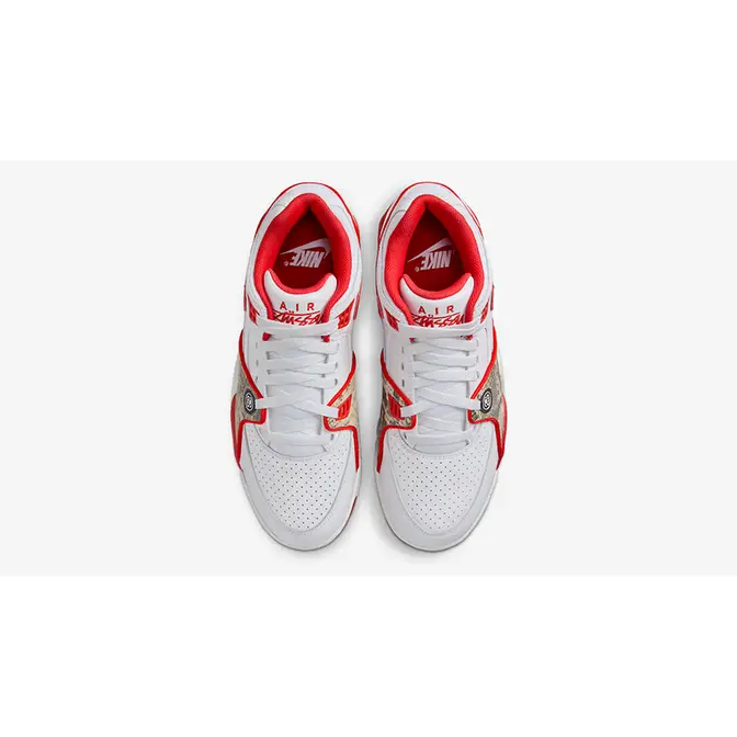 Stüssy x Nike Air Flight 89 White Red | Where To Buy | FD6475-101