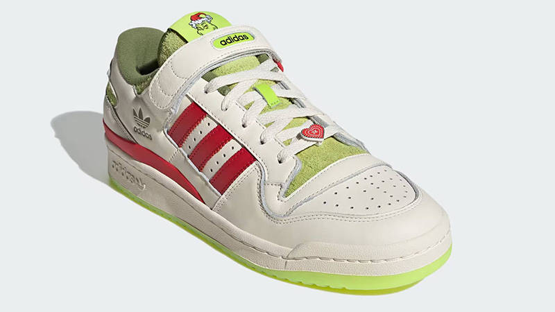 The Grinch x adidas Forum Low Cream Slime front