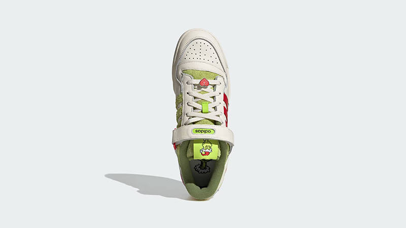 The Grinch x adidas Forum Low Cream Slime middle