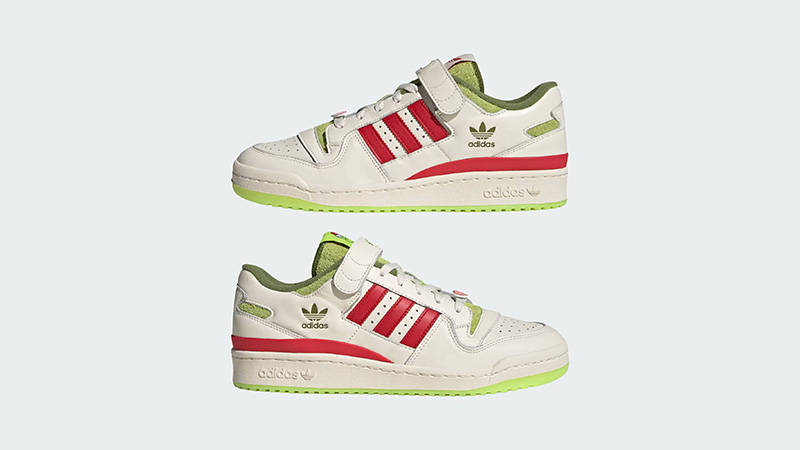 The Grinch x adidas Forum Low Cream Slime side