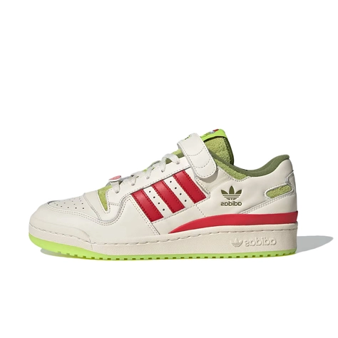 The Grinch x navy adidas Forum Low Cream Slime