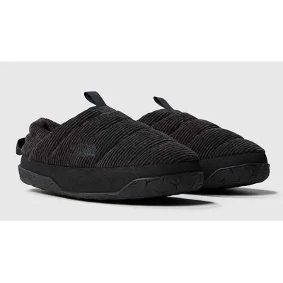 The North Face Nuptse Corduroy Insulated Mules Black Front