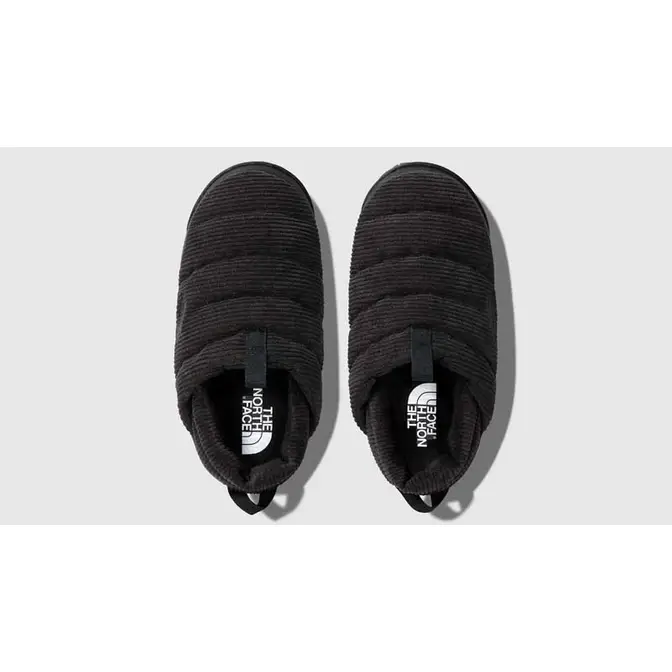 The North Face Nuptse Corduroy Insulated Mules Black Middle
