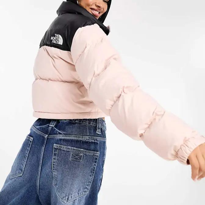 North face puffer hot sale jacket cropped