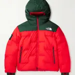 The North Face x Undercover NUPSTE Colour-Block Quilted Shell Hooded Down Jacket Red Feature