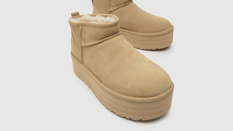 UGG Classic Ultra Mini Platform Sawdust 1135092-SWD Front