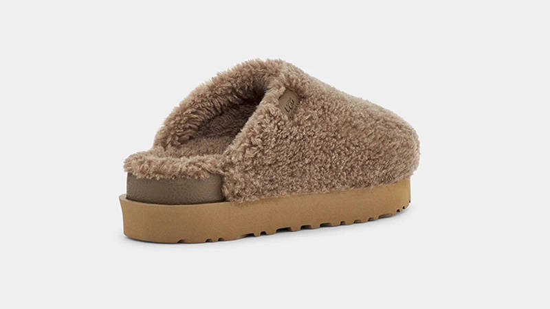 UGG Fuzz Sugar Slide Hickory back