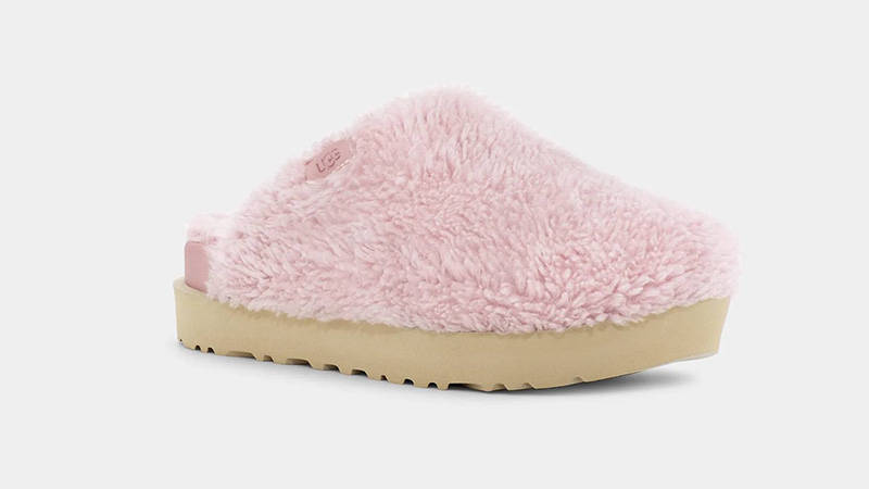 UGG Fuzz Sugar Slide Pink front