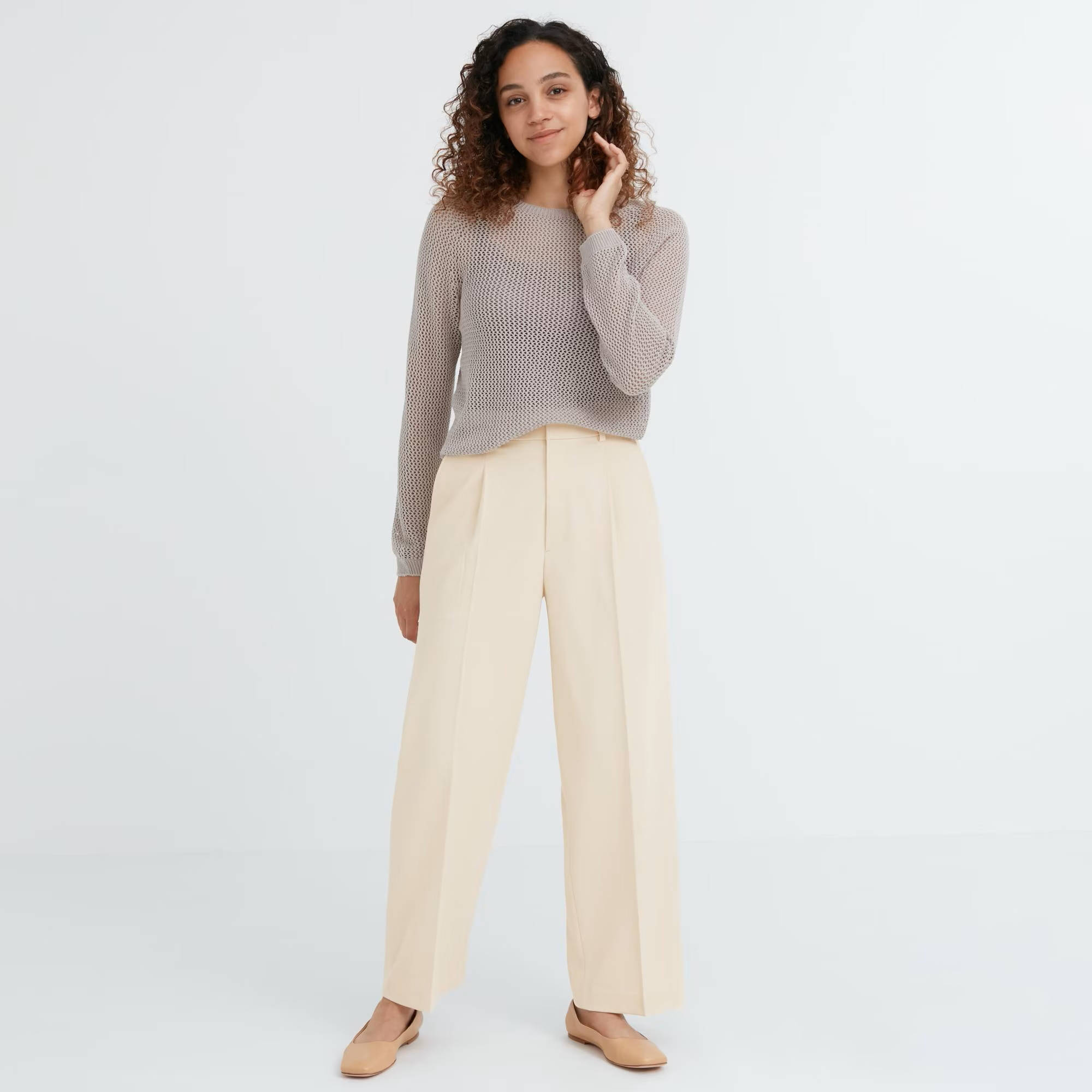 Uniqlo Pleated Wide Leg Trousers, Where To Buy, 460311-COL30