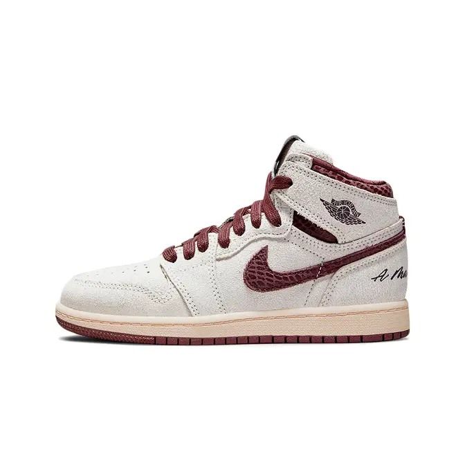 A Ma Maniere x Air Jordan 1 High PS Sail Burgundy Where To Buy DO7099 100 The Sole Supplier