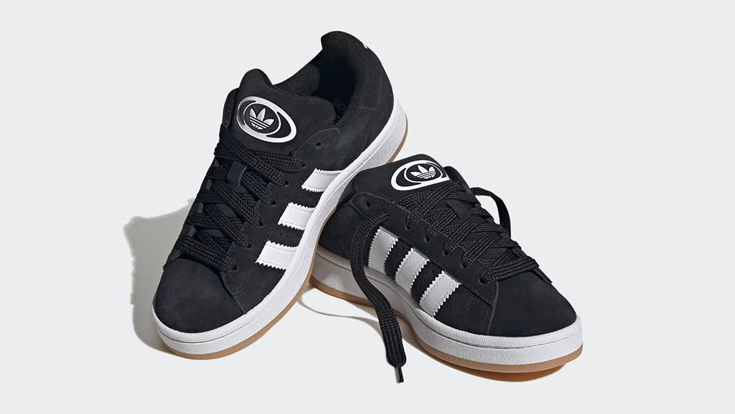 adidas Campus 00s GS Black White Gum HQ6638 Front