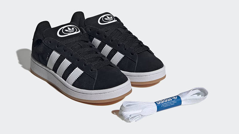 adidas Campus 00s GS Black White Gum HQ6638 Side