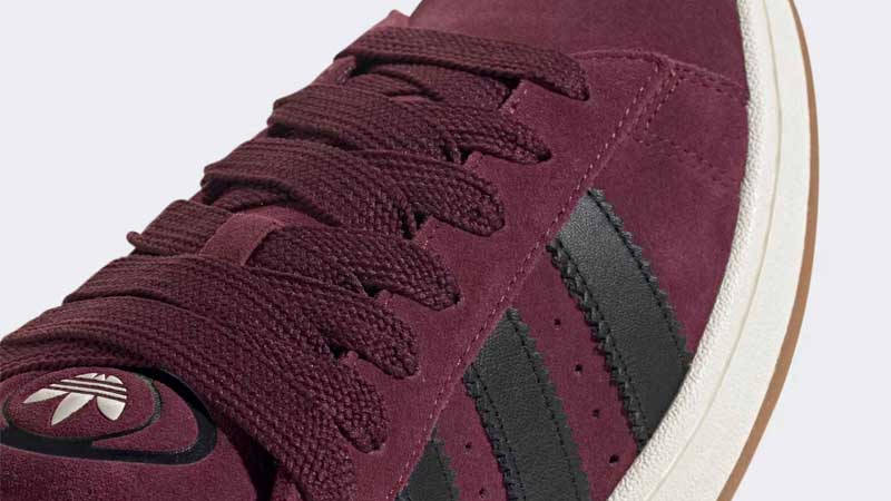adidas Campus 00s Maroon Black Closeup