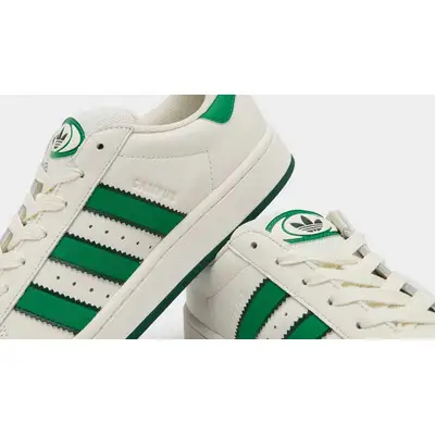 adidas Campus 00s White Green Stripes Closeup