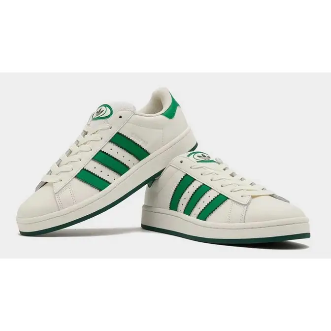adidas Campus 00s White Green Stripes Front