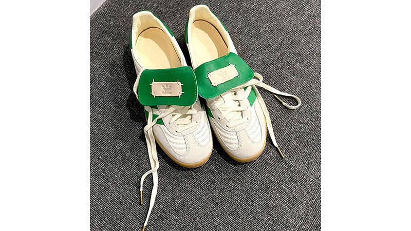 adidas×foot industry gazelle indoor 26.5 adidas Gazelle Indoor Foot Industry Off White Green