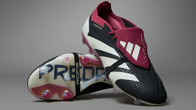 adidas Predator Elite Boots Black Burgundy IF8897 Front