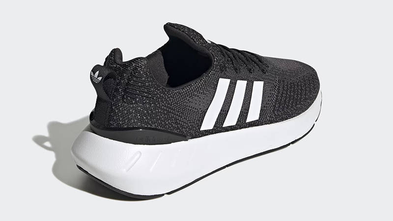 adidas Swift Run 22 Black White Grey GZ3496 Back