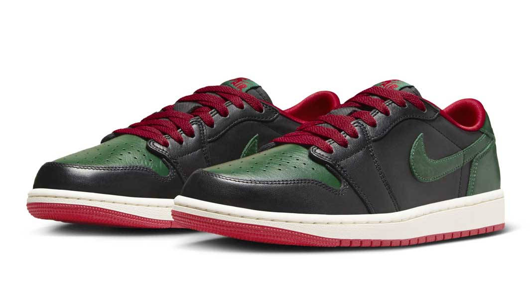 Air Jordan 1 Low OG Black Gorge Green Front
