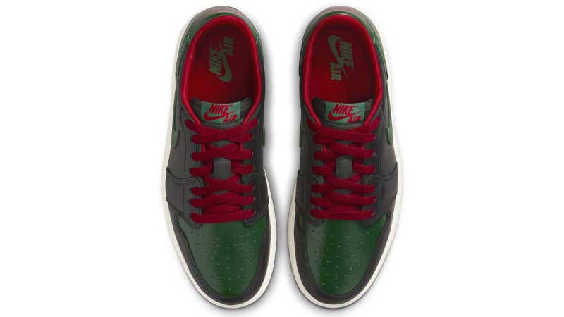 Air Jordan 1 Low OG Black Gorge Green Middle