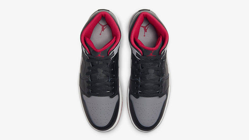 Air Jordan 1 Mid Black Cement middle