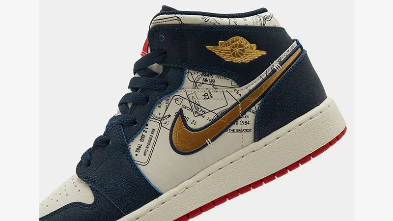 Air Jordan 1 Mid SE Take Flight GS side