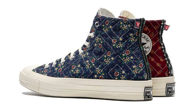 Beyond Retro x Converse Chuck 70 Hi Upcycled Floral Back