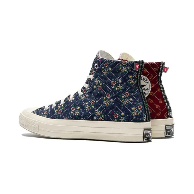 Beyond Retro x Converse STAR Chuck 70 Hi Upcycled Floral Back