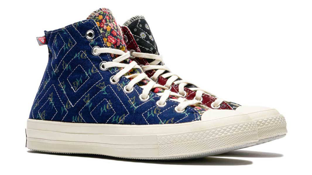 Beyond Retro x Converse Chuck 70 Hi Upcycled Floral Side