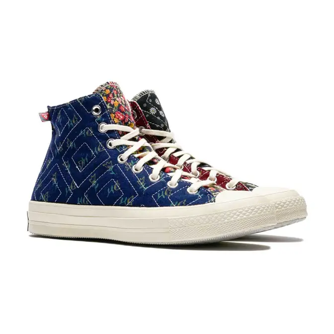 Beyond Retro x Converse STAR Chuck 70 Hi Upcycled Floral Side