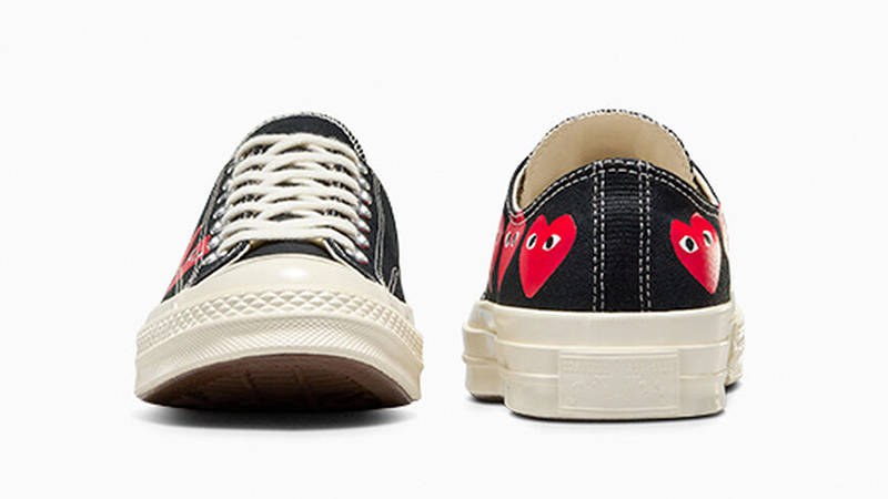 Comme des Garçons PLAY x Converse Chuck 70 Low Multi Heart Black
